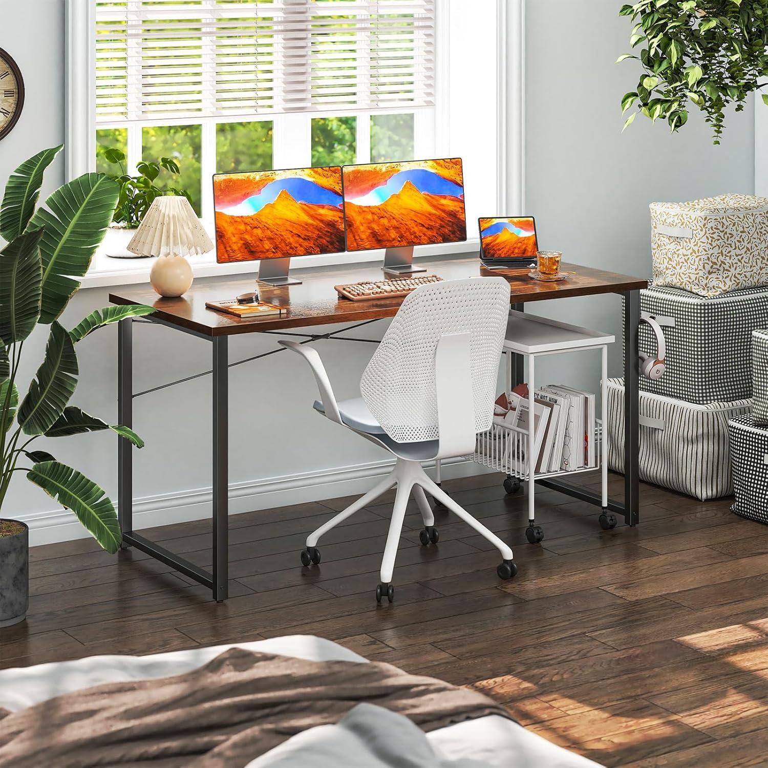 Our Review: Coleshome 55-inch Vintage Desk-Pros